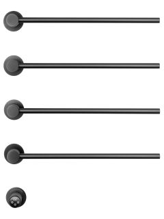 Полотенцесушитель электрический встраиваемый Wonzon & Woghand M?nchen WW-A354-GM 52x70 см с внутренней частью тёмный графит